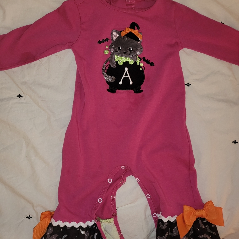 18m RicRac Halloween Romper